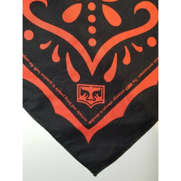 Shepard Fairey Red and Black Bandana Obey Giant Hard to Find Mandala Style - Picture 5 of 7